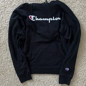 black Champion hoodie